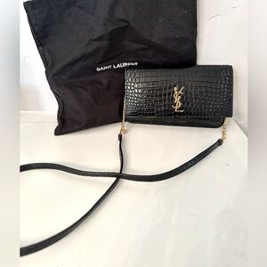 YSL Cassandre Phone Holder with Strap; Like New